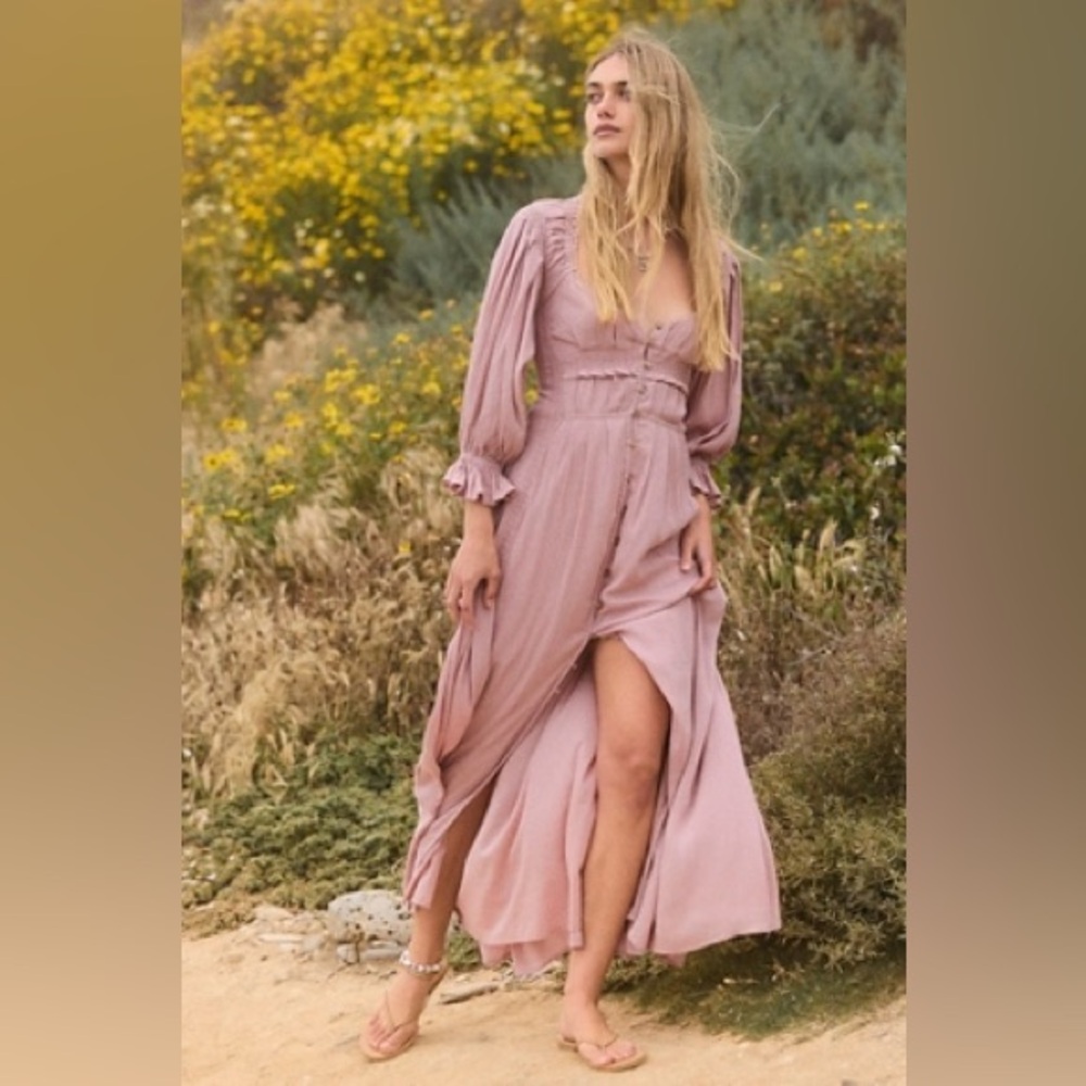Free People Mauve Maxi Dress